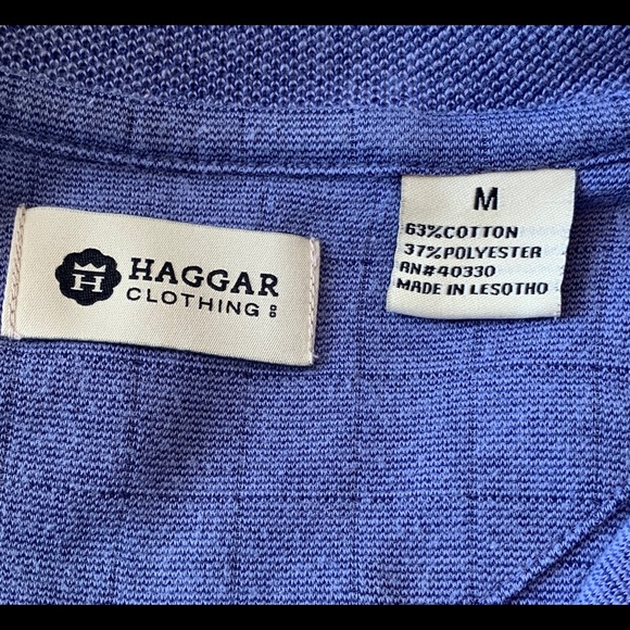 HAGGAR-2 Front Pocket Polos, Size Medium - Picture 11 of 14
